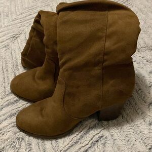 Brown qupid knee high boots worn once